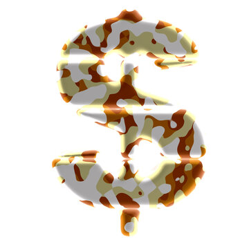 Symbol made of colored spots