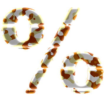 Symbol made of colored spots