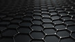 © Badass Prodigy - background structure graphene hexagon background carbon black atoms
