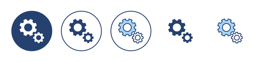 Setting icon vector. Cog sign and symbol. Gear Sign