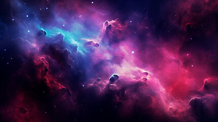 abstract space background. beautiful galaxies, nebula and stars in outer space, realistic universe w