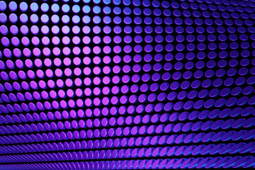 Fototapete - 3d rendering. blue and purple pattern of different circles. minimalistic pattern of simple shapes. b