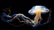 jellyfish in the water, background