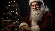 © nadunprabodana - santa claus with christmas tree, winter theme, christmas background and wallpaper