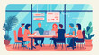 © DRN Studio - Concept vector illustration of business meeting.
