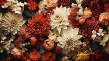 Beautiful Autumn Flower Patterns - Floral Background