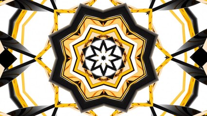 Poster - Epic fractal flower and petal kaleidoscope. Design. Meditative spiritual kaleidoscope mandala, sacred colorful geometry.
