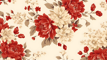 Wall Mural - background with flowers