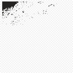 Sticker - black and white background