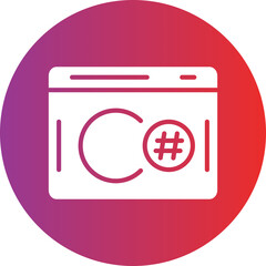 Vector Design C Sharp Icon Style