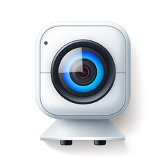 Realistic Detailed 3d Web Camera Icon. Vector illustration.