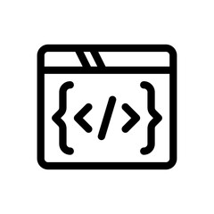 coding line icon