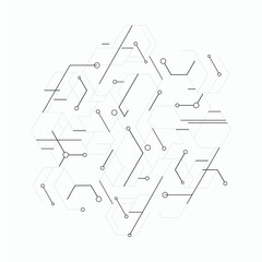 Poster - Medical background design. Geometric abstract background with hexagons. Medicine, science and technology. Vector illustration