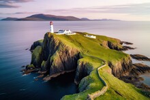 Skye Island Nest Point Lighthouse In Highland.