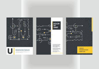 Poster - Abstract high-tech technology background texture. Circuit board coner brochure. Vector illustration