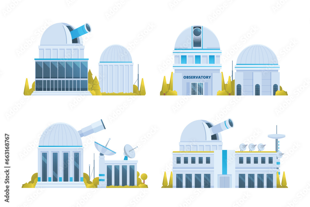 Science Building Vector laboratory, research center or lab building vector illustration ...