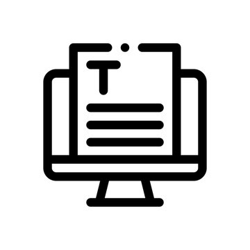 text line icon