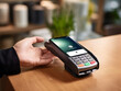 © Szalai - A concept image showing a modern payment method using a phone, in a raw and stylish design.