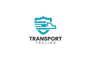 Wall Mural - Transport logo and vector template