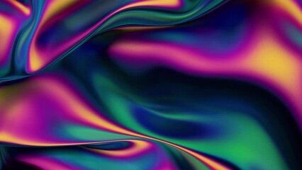 Poster - Abstract 3d design, multicolored background, 4k seamless looped video