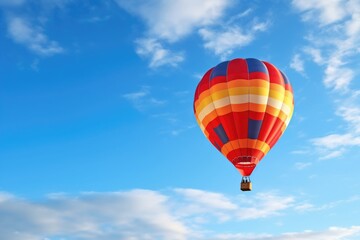 a balloon flying free in the open sky