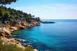 scenic coastline with turquoise mediterranean sea