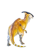 Wall Mural - Parasaurolophus  dinosaur isolated background