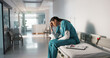 © N Felix/peopleimages.com - Stress, sad and loss with a woman nurse in hospital after a fail, mistake or error in healthcare treatment. Depression, anxiety and grief with a young medicine professional in a medical clinic