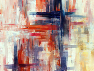 Wall Mural - Expressive artwork with abstract paint strokes, oil painting on canvas, artistic texture