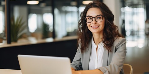 Poster - Distance education or work, young girls