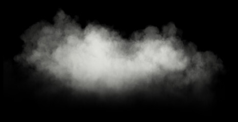 Aufkleber - Smoke fog gas on black backgrounds specials effect 3d render