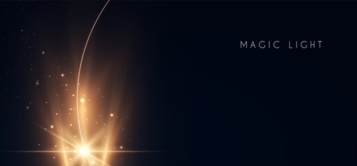 Wall Mural - magic and mystery light effect. sacred isoteric glow. cosmos, star and space transparent design.