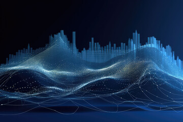 Poster - Abstract wallpaper with patterns like water waves