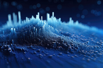 Poster - Abstract wallpaper with patterns like water waves