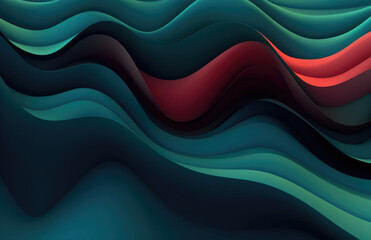 Poster - Abstract background with wave shapes