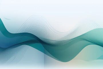 Poster - Abstract blue and green coloured wallpaper