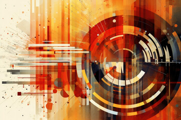 Poster - Abstract wallpaper with circle