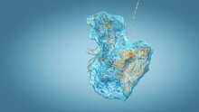Ribosome As Part Of An Biological Cell Constructing Messenger Rna Molecule - 3d Illustration