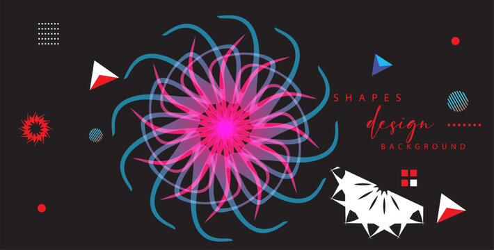 Abstract geometric background with triangles and space for text. Vector illustration.