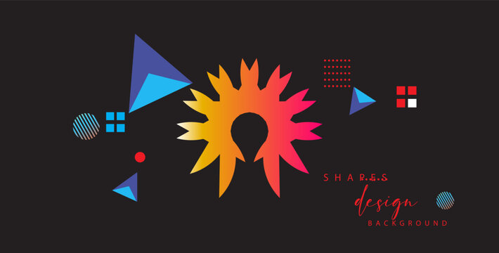 Abstract geometric background with triangles and space for text. Vector illustration.