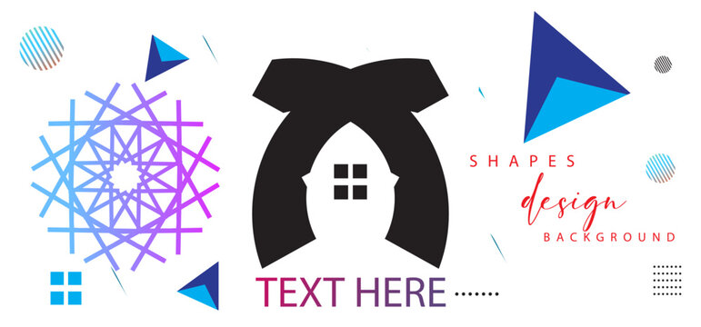 Abstract geometric background with triangles and space for text. Vector illustration.