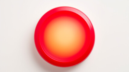 Aufkleber - red light fluorescent button isolated on the background of computer graphics website design