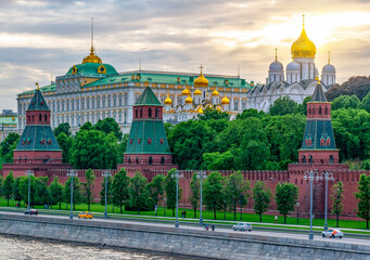 Poster - Moscow Kremlin at sunset, Russia