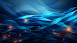 abstract blue wavy 3D perspective with fractals and curves background 16:9 widescreen wallpapers