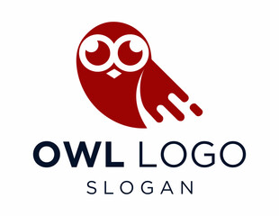 Wall Mural - Logo about Owl created using the CorelDraw application. on a white background.