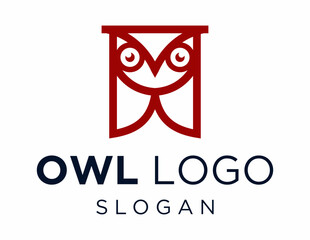 Wall Mural - Logo about Owl created using the CorelDraw application. on a white background.