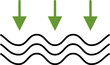 Water level line icon