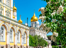 Moscow Kremlin In Spring, Russia