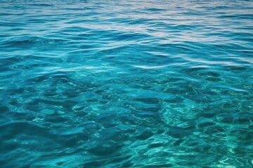 Wall Mural - Beautiful turquoise blue ocean water surface wallpaper background,wallpaper background about blue ocean 