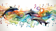 Dolphins Music Background.